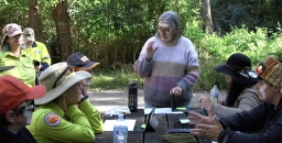 Dharug women's-led cultural burn at Browns Waterhole